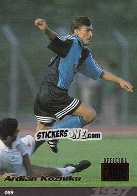 Sticker Ardian Kozniku - U.N.F.P. Football Cards 1996-1997 - Panini