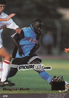 Sticker Roger Boli - U.N.F.P. Football Cards 1996-1997 n. 70 - Panini