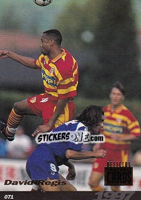 Sticker David Regis - U.N.F.P. Football Cards 1996-1997 n. 71 - Panini