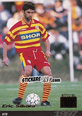Sticker Eric Sikora - U.N.F.P. Football Cards 1996-1997 n. 72 - Panini