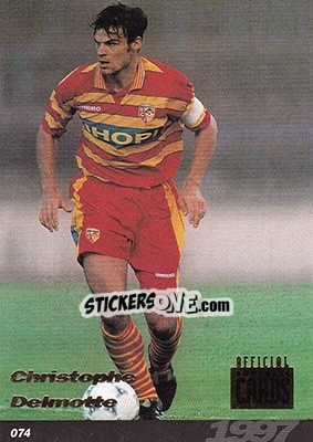 Sticker Christophe Delmotte - U.N.F.P. Football Cards 1996-1997 n. 74 - Panini