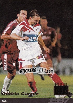Figurina Cedric Carrez - U.N.F.P. Football Cards 1996-1997 n. 81 - Panini