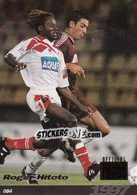 Sticker Roger Hitoto - U.N.F.P. Football Cards 1996-1997 - Panini