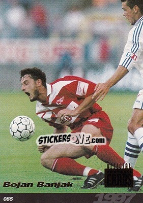 Sticker Bojan Banjak - U.N.F.P. Football Cards 1996-1997 n. 85 - Panini