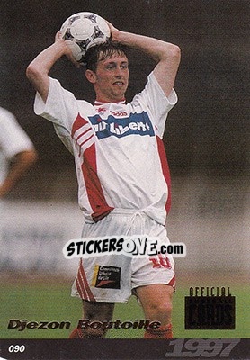 Figurina Djezon Boutoille - U.N.F.P. Football Cards 1996-1997 - Panini
