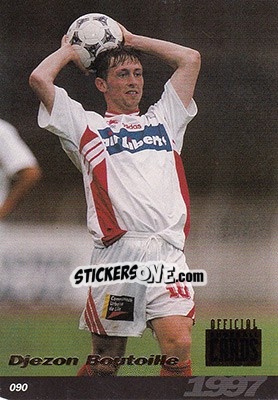 Sticker Djezon Boutoille - U.N.F.P. Football Cards 1996-1997 n. 90 - Panini