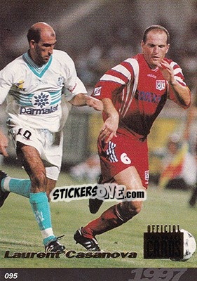 Figurina Laurent Casanova - U.N.F.P. Football Cards 1996-1997 - Panini