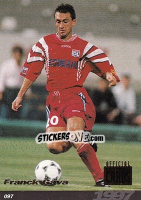 Sticker Franck Gava - U.N.F.P. Football Cards 1996-1997 n. 97 - Panini