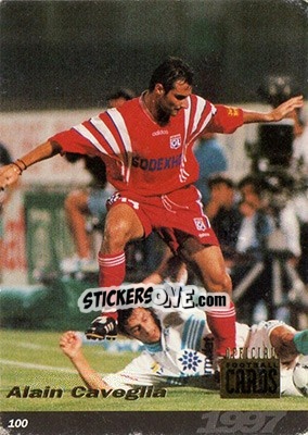Sticker Alain Caveglia - U.N.F.P. Football Cards 1996-1997 n. 100 - Panini