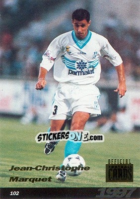 Cromo Jean-Christophe Marquet - U.N.F.P. Football Cards 1996-1997 n. 102 - Panini