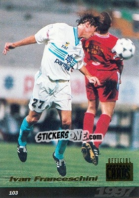 Sticker Ivan Franceschini - U.N.F.P. Football Cards 1996-1997 n. 103 - Panini