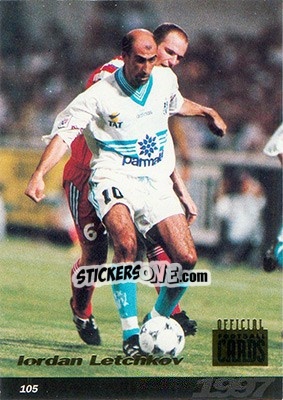 Sticker Iordan Letchkov - U.N.F.P. Football Cards 1996-1997 n. 105 - Panini
