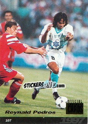 Sticker Reynald Pedros - U.N.F.P. Football Cards 1996-1997 n. 107 - Panini