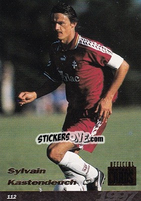 Sticker Sylvain Kastendeuch - U.N.F.P. Football Cards 1996-1997 n. 112 - Panini