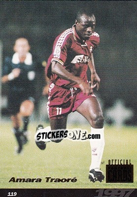 Cromo Amara Traore - U.N.F.P. Football Cards 1996-1997 - Panini