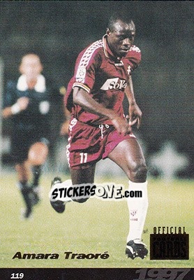 Figurina Amara Traore - U.N.F.P. Football Cards 1996-1997 n. 119 - Panini