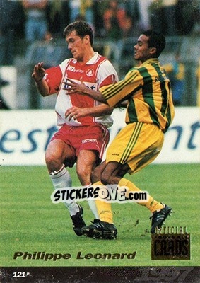 Sticker Philippe Leonard - U.N.F.P. Football Cards 1996-1997 n. 121 - Panini