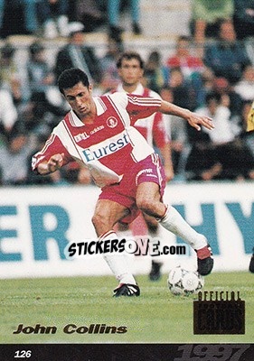 Sticker John Collins - U.N.F.P. Football Cards 1996-1997 - Panini