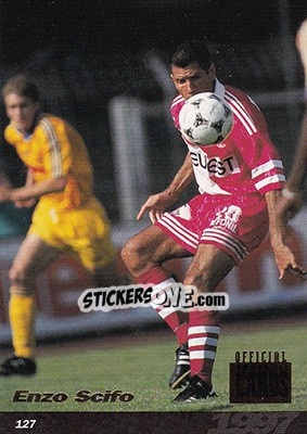Sticker Enzo Scifo - U.N.F.P. Football Cards 1996-1997 n. 127 - Panini