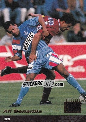 Sticker Ali Benarbia - U.N.F.P. Football Cards 1996-1997 n. 128 - Panini