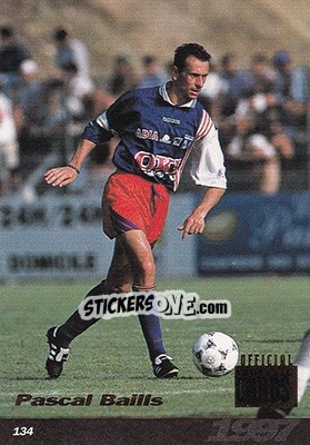 Sticker Pascal Baills - U.N.F.P. Football Cards 1996-1997 n. 134 - Panini