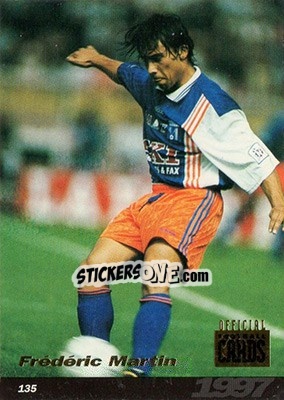 Sticker Frederic Martin - U.N.F.P. Football Cards 1996-1997 - Panini