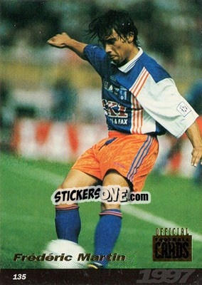 Figurina Frederic Martin - U.N.F.P. Football Cards 1996-1997 - Panini