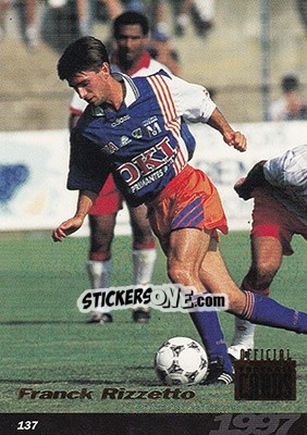 Sticker Franck Rizzetto - U.N.F.P. Football Cards 1996-1997 - Panini