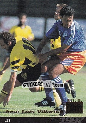 Sticker Jose Luis Villareal - U.N.F.P. Football Cards 1996-1997 - Panini