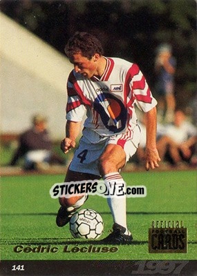 Sticker Cedric Lecluse - U.N.F.P. Football Cards 1996-1997 n. 141 - Panini