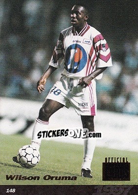 Sticker Wilson Oruma - U.N.F.P. Football Cards 1996-1997 n. 148 - Panini