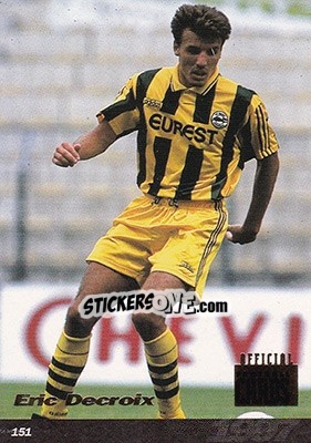 Sticker Eric Decroix - U.N.F.P. Football Cards 1996-1997 - Panini