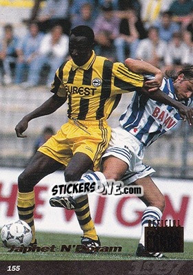 Sticker Japhet N'Doram - U.N.F.P. Football Cards 1996-1997 n. 155 - Panini