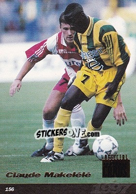 Sticker Claude Makelele - U.N.F.P. Football Cards 1996-1997 n. 156 - Panini
