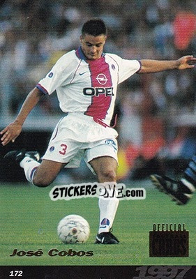 Sticker Jose Cobos - U.N.F.P. Football Cards 1996-1997 n. 172 - Panini