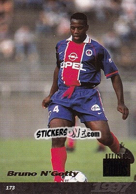 Sticker Bruno N'Gotty - U.N.F.P. Football Cards 1996-1997 - Panini