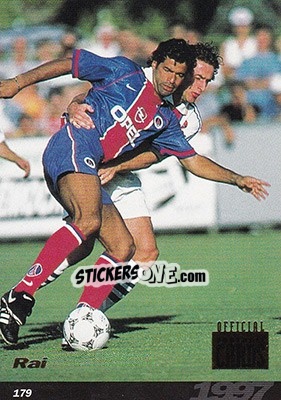 Sticker Souza de Oliveira Rai - U.N.F.P. Football Cards 1996-1997 n. 179 - Panini