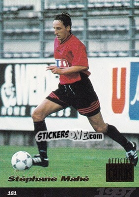 Sticker Stephane Mahe - U.N.F.P. Football Cards 1996-1997 n. 181 - Panini