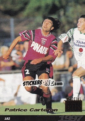 Sticker Patrice Carteron - U.N.F.P. Football Cards 1996-1997 n. 182 - Panini