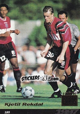 Sticker Kjetil Rekdal - U.N.F.P. Football Cards 1996-1997 n. 185 - Panini