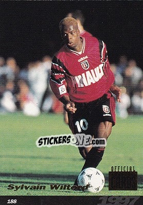 Sticker Sylvain Wiltord - U.N.F.P. Football Cards 1996-1997 n. 188 - Panini