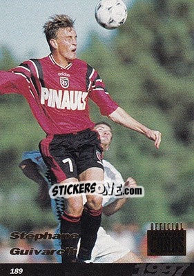Cromo Stephane Guivarc'h - U.N.F.P. Football Cards 1996-1997 - Panini
