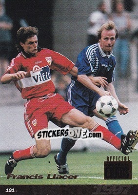 Cromo Francis Llacer - U.N.F.P. Football Cards 1996-1997 - Panini