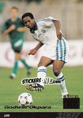 Cromo Godwin Okpara - U.N.F.P. Football Cards 1996-1997 n. 195 - Panini