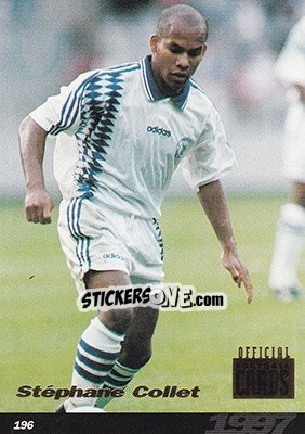 Sticker Stephane Collet - U.N.F.P. Football Cards 1996-1997 n. 196 - Panini