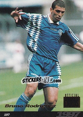 Sticker Bruno Rodriguez - U.N.F.P. Football Cards 1996-1997 n. 197 - Panini