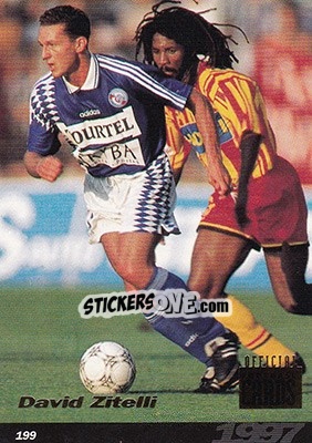 Sticker David Zitelli - U.N.F.P. Football Cards 1996-1997 n. 199 - Panini