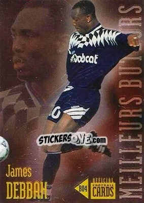 Sticker James Debbah - U.N.F.P. Football Cards 1996-1997 n. B4 - Panini