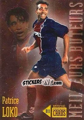 Sticker Patrice Loko - U.N.F.P. Football Cards 1996-1997 n. B11 - Panini