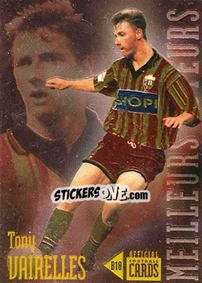 Sticker Tony Vairelles - U.N.F.P. Football Cards 1996-1997 - Panini